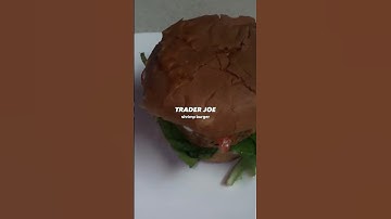 The @traderjoes shrimp burgers are great flavors to add to a pescatarian diet