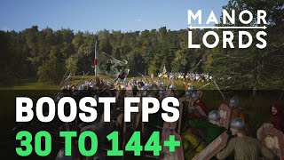 BEST PC Settings for Manor Lords ! (Maximize FPS & Visibility)