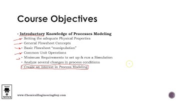 Goals & Objectives - Aspen Plus Getting Started (Lec 003)