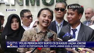 Keterangan Roy Suryo Usai Diperiksa Soal Ijazah Jokowi, Hanya Jawab Pertanyaan Umum  SAPA MALAM