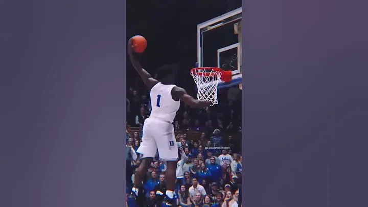 Duke’s Zion 360 dunk shocked the world 🌪 #shorts