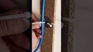 Remember this old electrician's Tip! How to fix the wire on the wall? #shorts
