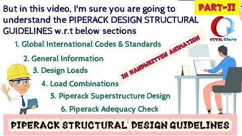 PIPERACK DESIGN STRUCTURAL GUIDELINES|Onshore|Part-2| Handwritten Video |CIVIL Share |6| 09.07.21|