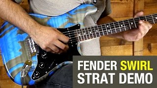 Fender Standard Strat HSS Swirl Electric Guitar Demo