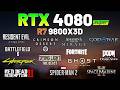 RTX 4080 SUPER - AMD R7 9800X3D - Test in 12+ Games