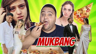 CEREN YALDIZ OLAYI, EVLİLİKLER VE BOŞANMALAR! PİZZA MUKBANG EŞLİĞİNDE MAGAZİN #mukbang