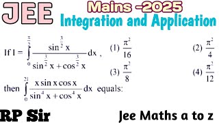 If I= integration 0 to π/2 sin^(3/2)x/{sin^(3/2)x+cos^(3/2)x}dx then integration 0 to 2I xsinxcosx/