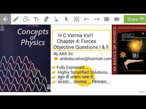 H C Verma Vol1 Chapter 4 Objective Questions Forces