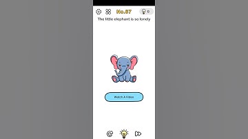 Brain Out Level No-67 answer | The little elephant is so lonely