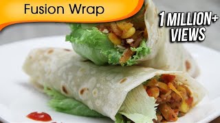 Fusion Wrap - Healthy Veg Wrap - Quick Easy To Make Tiffin Snacks / Brunch Recipe By Ruchi Bharani
