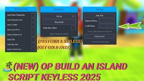 🏝️ (NEW) OP Build An Island Script – Auto Farm, Auto Craft, Auto Expand & Get Rich Fast! (No Key!)