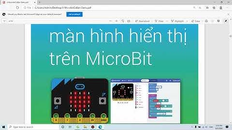 Microbit cho người mới bắt đầu( sưu tầm từ Dairu)