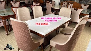 Dining Table Chair for Home at Cheapest Price in Kirti Nagar Furniture Market Delhi Dining Table Set