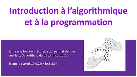 Récursivité #6 : Trier une liste