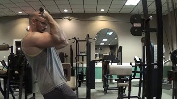 Biceps-Face Curls on Cables with Curl Bar