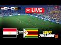 LIVE EGYPT Vs ZIMBABWE CAF Africa Nations Cup 25 26 Live Video Game Simulation PES 21 