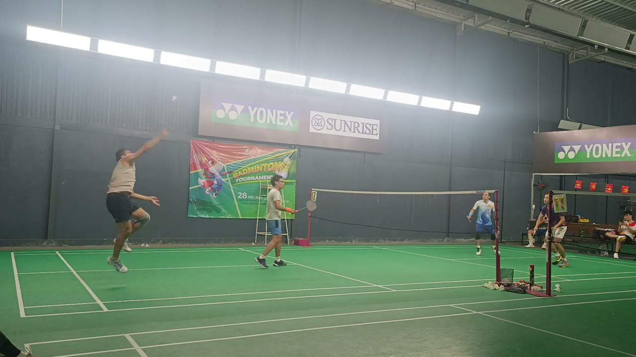 Khai vợt mùng 5 Tết : Hậu - Hùng vs Cương - Thanh