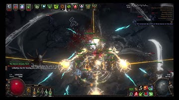 [POE 3.16] Skeleton Mage Necromancer Build (face tank boss)