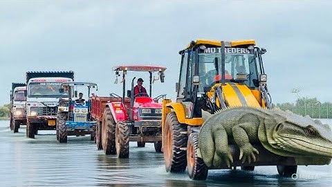 Jcb 3dx Backhoe Machine Loading TATA Tipper Loading Jcb Working Video l