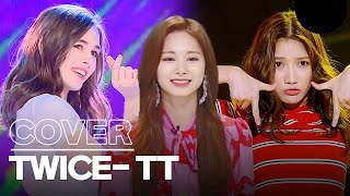 Perfect TWICE's TT dance cover by Team Thailand and Sweden!🎵 Resimi