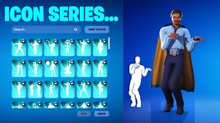 ALL ICON SERIES DANCE & EMOTES IN FORTNITE! (LANDO CALRISSIAN)