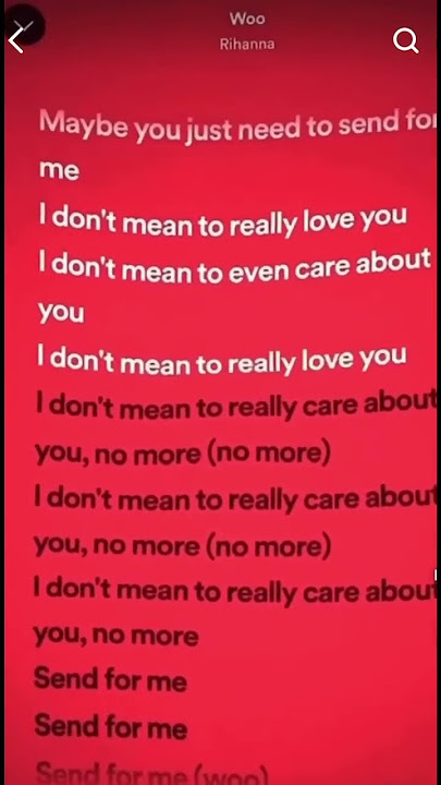 Download lagu Woo by Rihanna lyrics