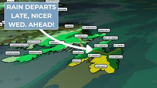 Heavy Rain Moves East Tonight, Much Nicer Wednesday Ahead