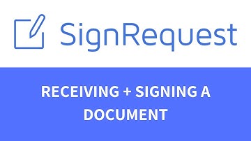 Receiving / signing a SignRequest