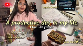 Productive Day In My Life Study Vlog 12Th Grader Making Guac Toast Boards Prep