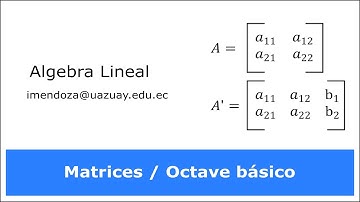 Álgebra Lineal: Octave/ matrices