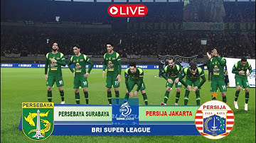 PERSEBAYA SURABAYA Vs  PERSIJA JAKARTA BRI Super league 25/26 Full Match - Video Game Simulation