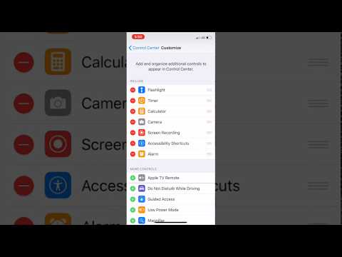 How To Customise Control Centre In IPHONE X