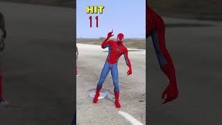 SPIDERMANS VS VENOMS HITING BATTLE  #gta5 #shorts #short #spiderman #venom