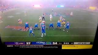 LSU football vs #6 Florida Gators CRAZY ENDING 37-34