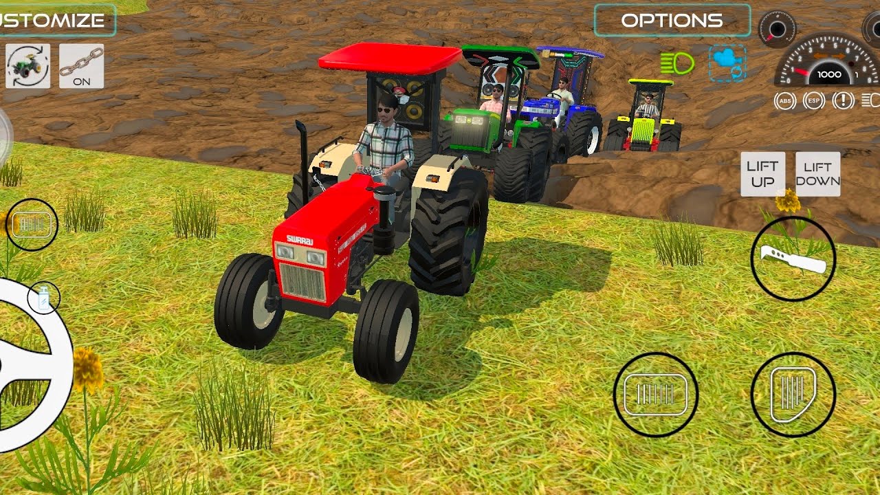 Mahindra Tractor Stuck In Mud Tractor And Car Rescue The Mahindra Tractor #tractor #truck #shorts