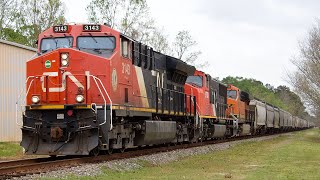 CN Empty Grain North through Hammond, LA