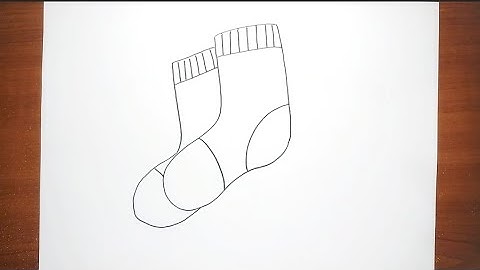 How To Draw A Pair Of Socks Step by Step for Kids | Drawing For Kids