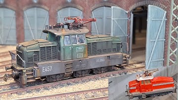 Henschel EA 800: Märklin 3044 Complete conversion with new housing, Telex couplers and moving panto