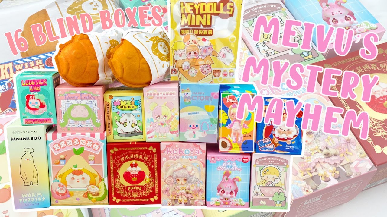 Let's Open 16 Blind Boxes from KikaGoods! KOKOYA WARDROBE STORY, GHOST BEAR, PANDA TAIYAKI | MMM ♡