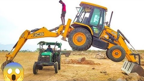 Jcb 3dx Eco Excellence Backhoe Machine Loading In Tractor | Jcb and Tractor #jcb #tractor #cartoon