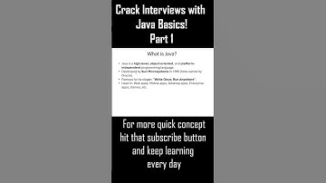 Crack Interviews with Java Basics! | What is Java? | Interview Series Part 1 #shorts