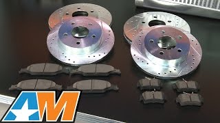 Power Stop AR8388XPR Drilled and Slotted Rear Brake Rotor Pair