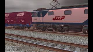 VRMでEF64形電気機関車に貨物列車を牽引させてみた