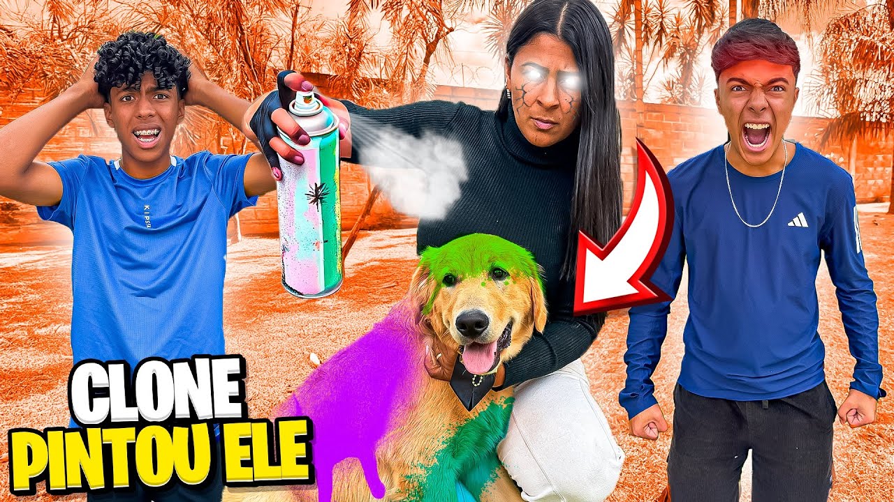 A CLONE PINTOU O FREDERICO COM TINTA TÓXICA! ESTEVÃO ESTÁ MUITO MAL!😨