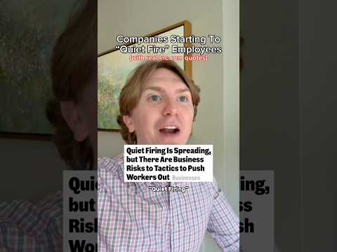 Companies Now Quiet Fire Employees