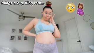 VLOG: crazy pregnancy symptom, new intro, baby haul + target shopping!