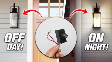 How To Install Automatic Day And Night Light Sensor ! Easy Electrical DIY For Your Outdoor Lights!