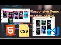 Creating Similar Demo Responsive Website like pinterest using HTML and CSS(part-2).