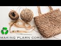 Spinning Grocery Bags into Cord by Hand | Plarn Twine | Twisting Yarn | Upcycled Recycled by GemFOX