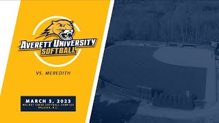 Averett softball vs. Meredith